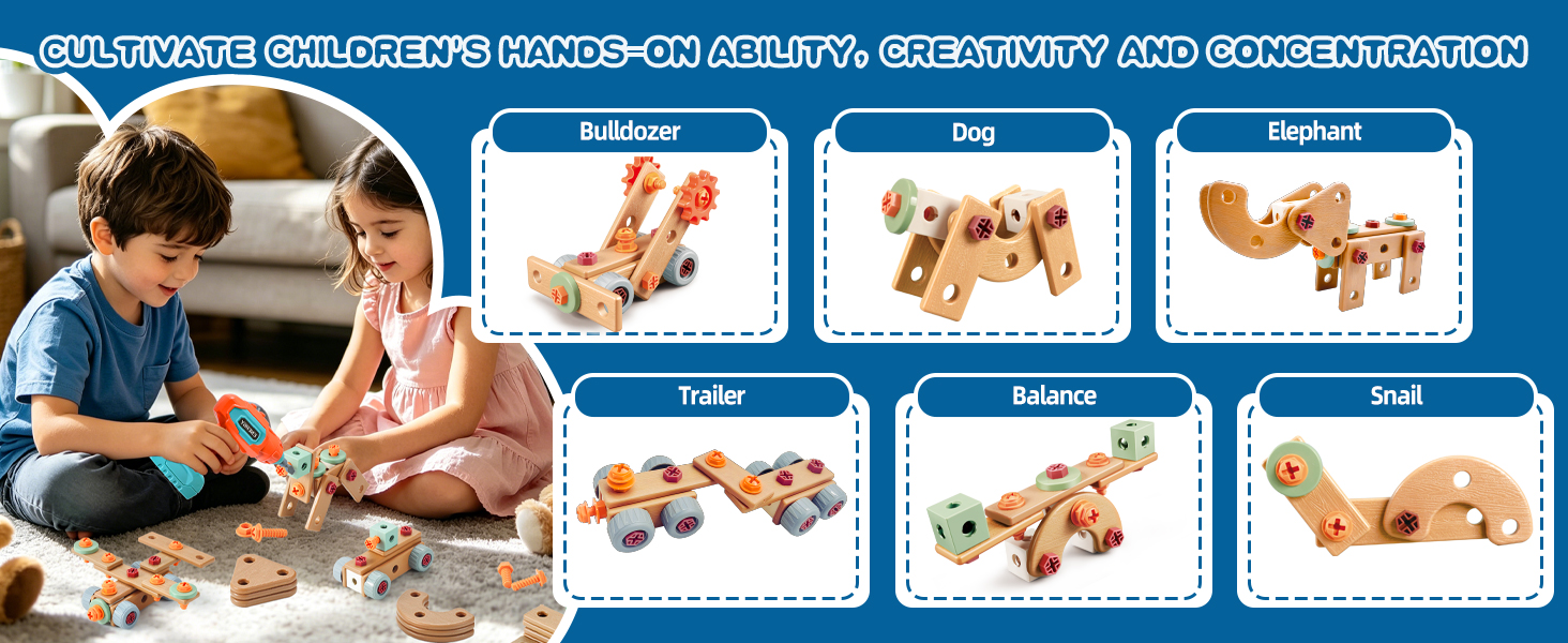 VEAIS Kids Tool Set with Drill