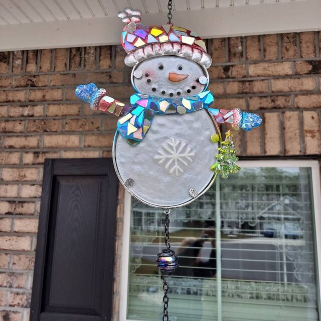 Snowman Wind Chime | Winter Hanging Decoration