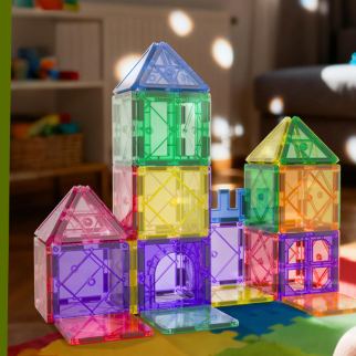 Magnetic Tiles Toddler Toys Magnetic Building Blocks for Kids Ages 3-12 STEM Educational Toys for Girls & Boys Sensory Toys for Kids with Autism Classroom Must Haves Outdoor Toys