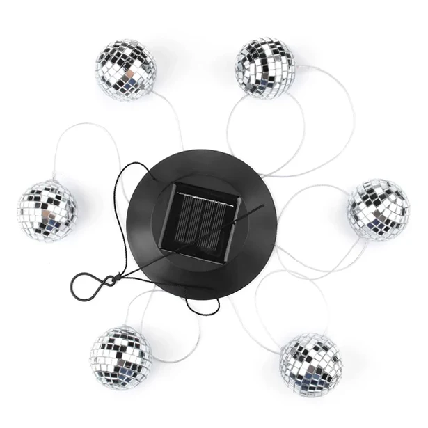 Disco Mirror Ball Solar Wind Chime