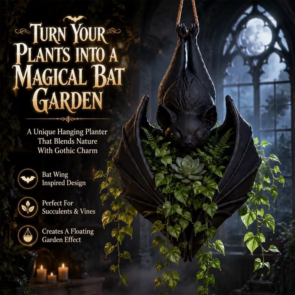 🦇Hanging Bat Plant Pot Halloween decoration