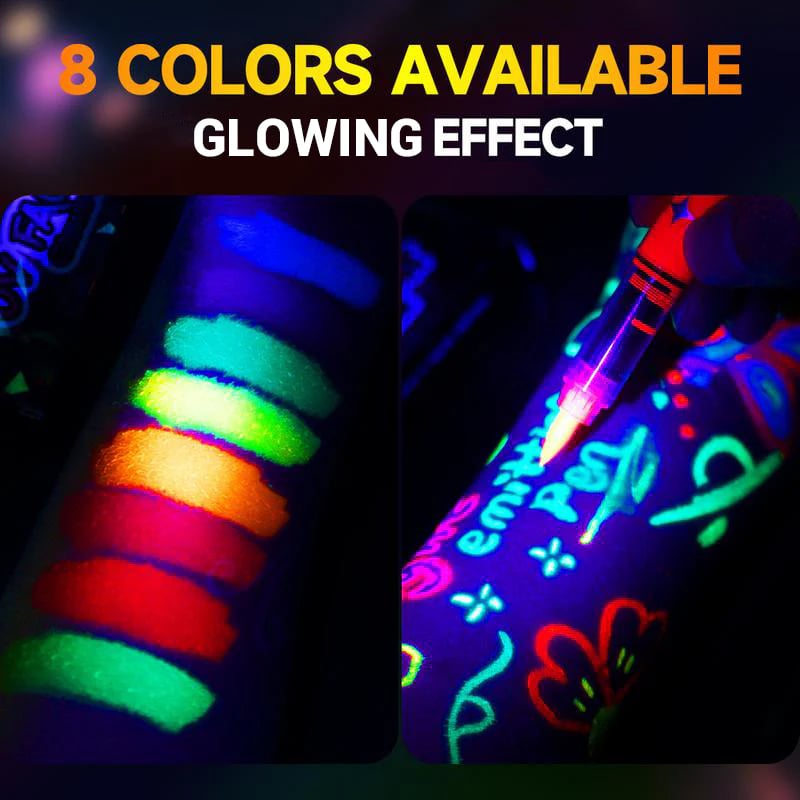 🥳2026 HOT SALE💞🎃Halloween Glow Face and Body Paint Markers Set