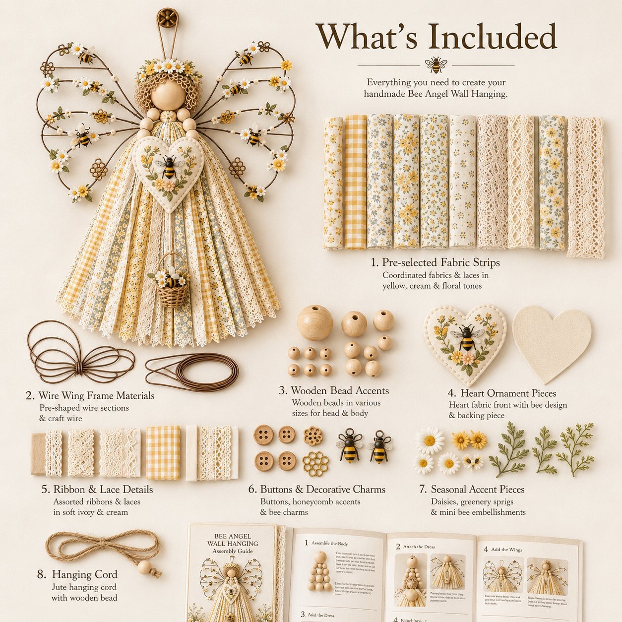 Angel Fabric Hanging DIY Kit