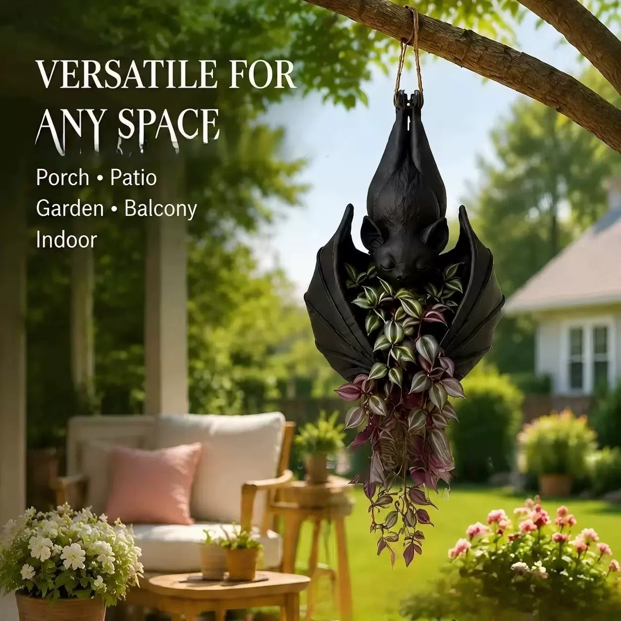 🦇Hanging Bat Plant Pot Halloween decoration