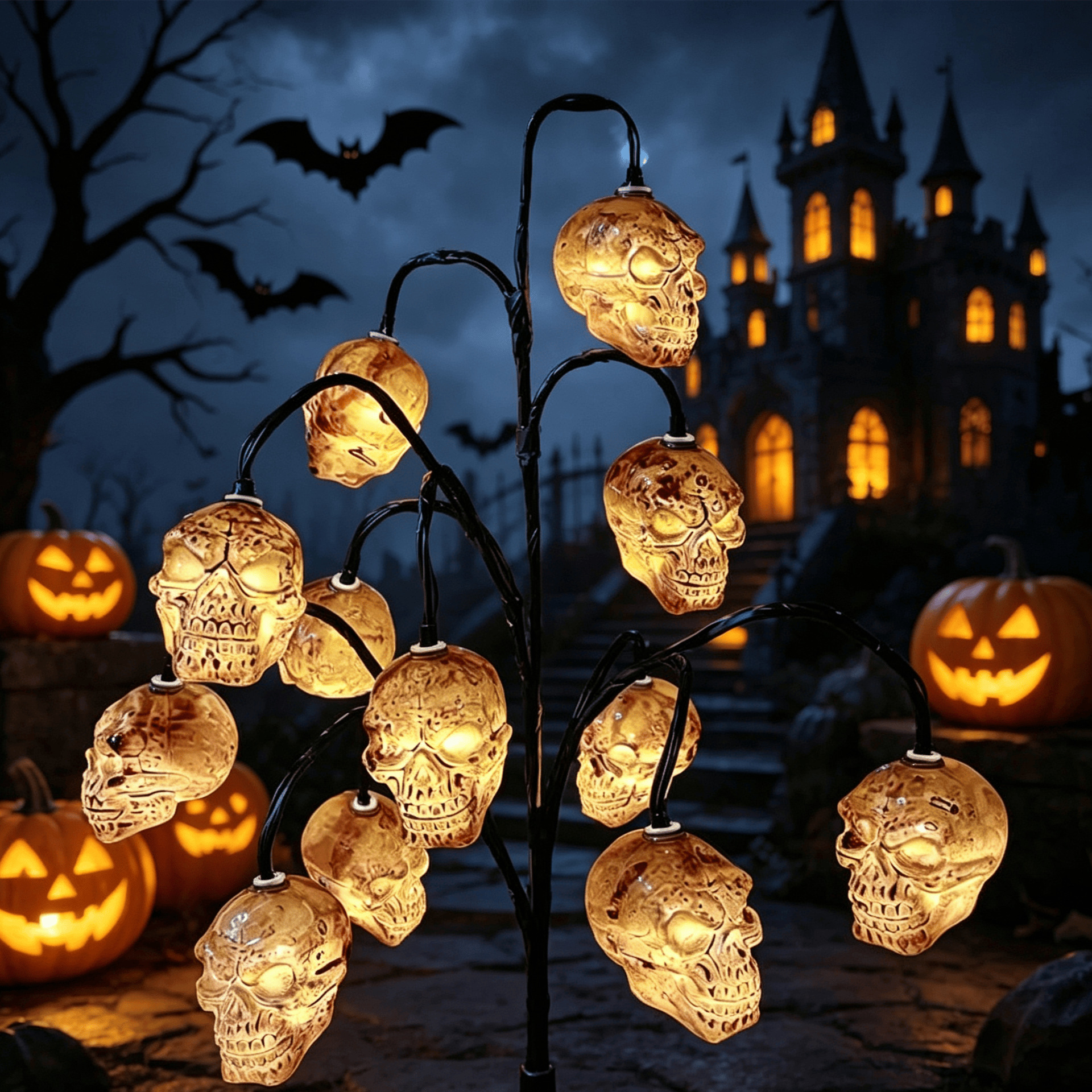 🔥Pumpkin Solar Branch Lights -🎃Halloween Garden Stakes
