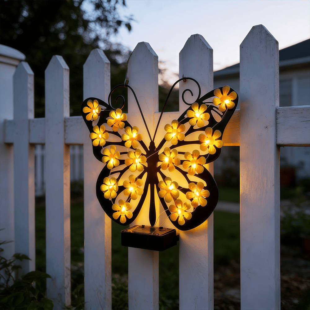 🦋Beautiful Solar Metal Butterfly Garden Light☀️