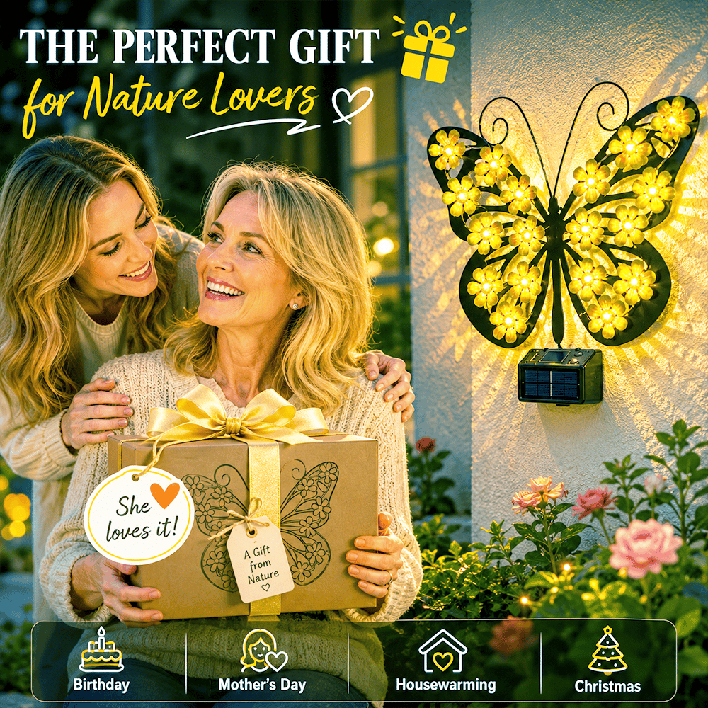 🦋Beautiful Solar Metal Butterfly Garden Light☀️