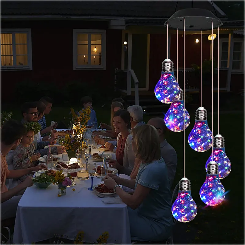🔥2026 BEST GIFT TO FAMILY🔥Colorful LED Solar-Powered Light Wind Chimes
