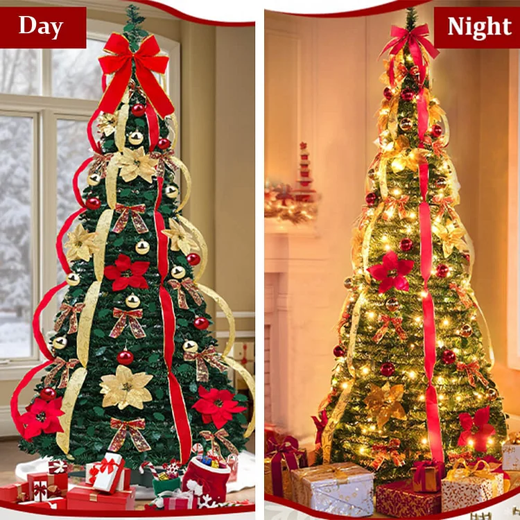 Pop-up Red Christmas Tree | Christmas Decoration
