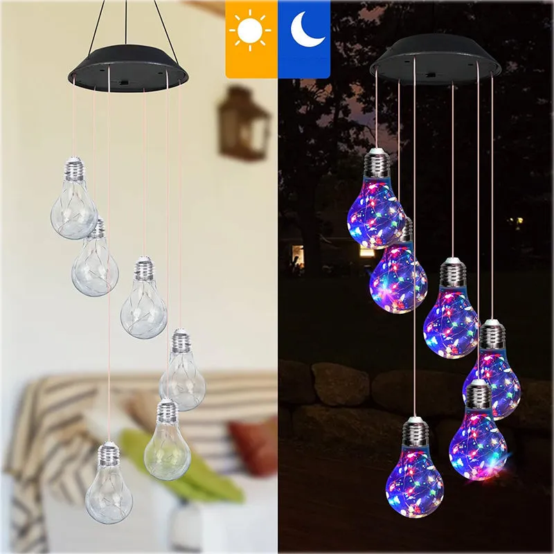 🔥2026 BEST GIFT TO FAMILY🔥Colorful LED Solar-Powered Light Wind Chimes