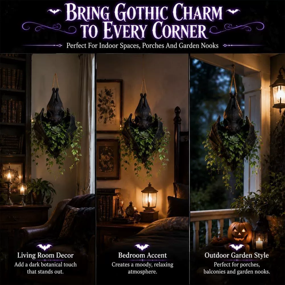 🦇Hanging Bat Plant Pot Halloween decoration