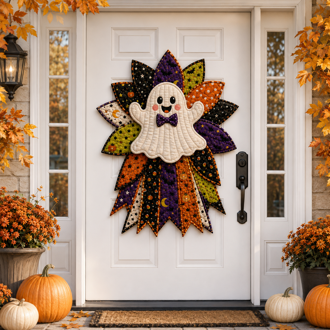 🎉 Holiday Celebration 50% OFF 🎃– Festive Quilted Halloween Door Hanging DIY Sewing Kit