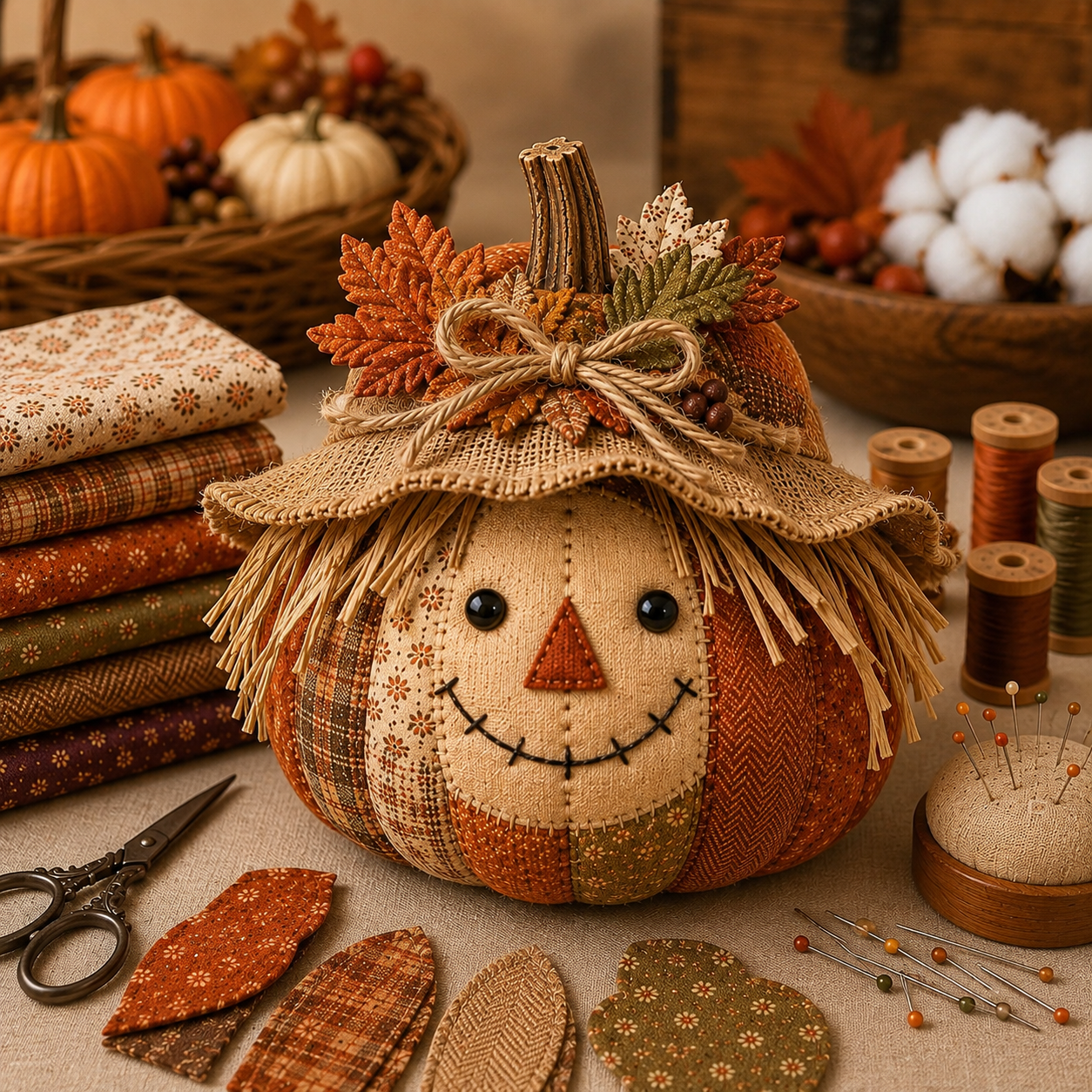 🔥🍂DIY Animal Halloween Pumpkin Sewing Kit🎃