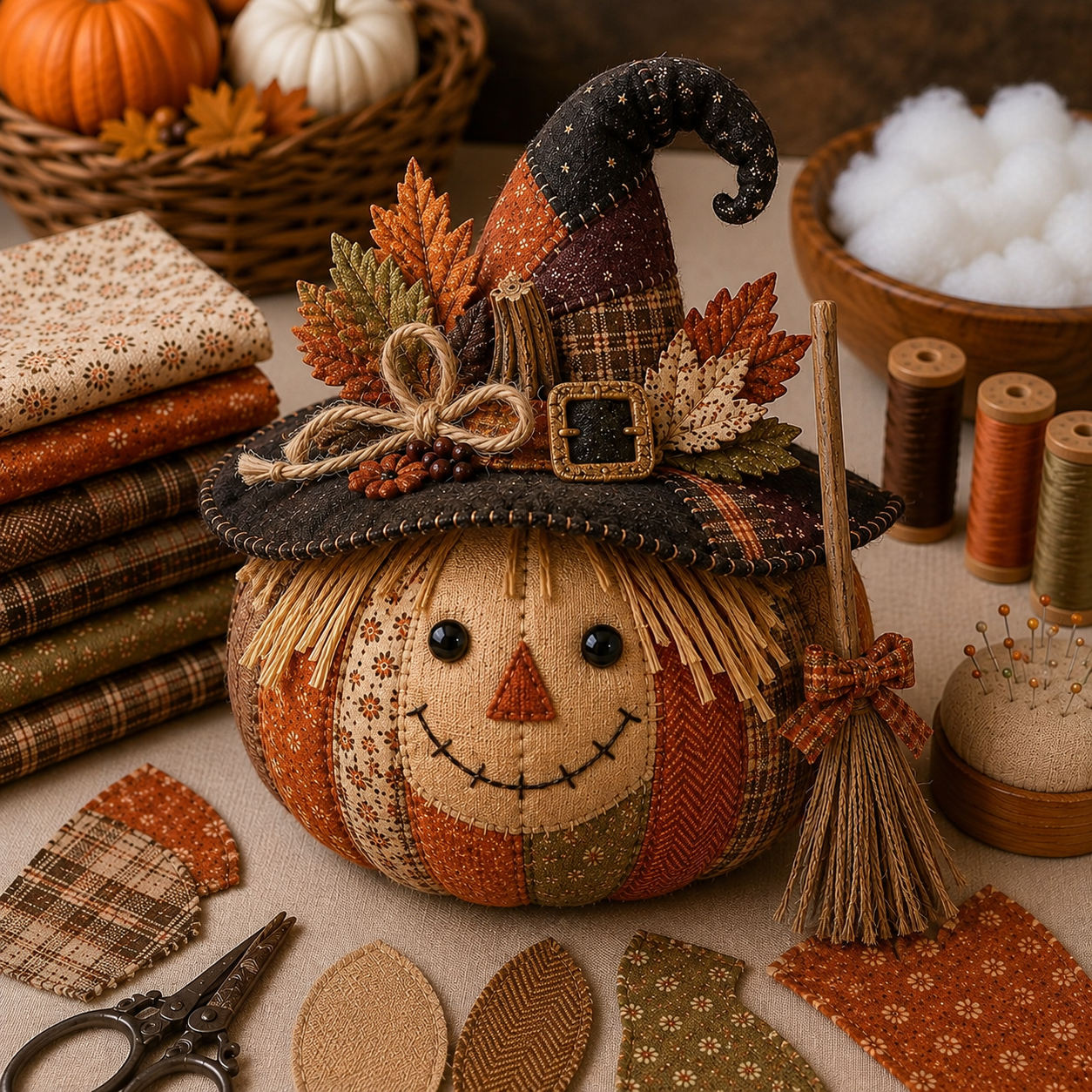 🔥🍂DIY Animal Halloween Pumpkin Sewing Kit🎃