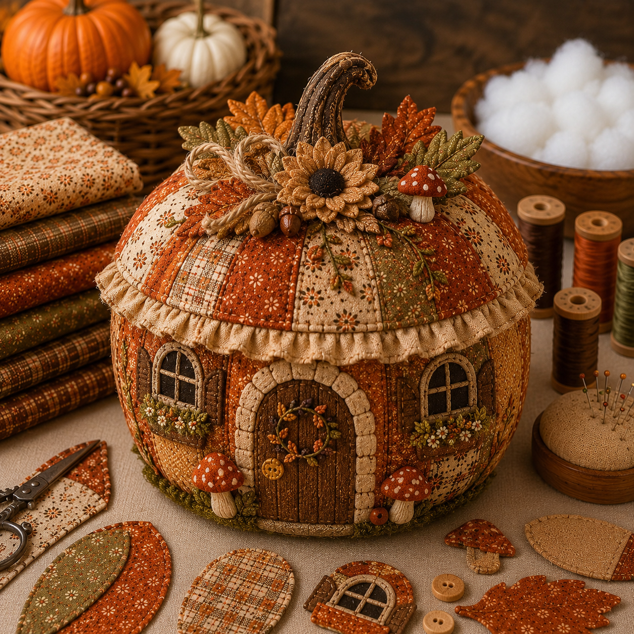 🔥🍂DIY Animal Halloween Pumpkin Sewing Kit🎃