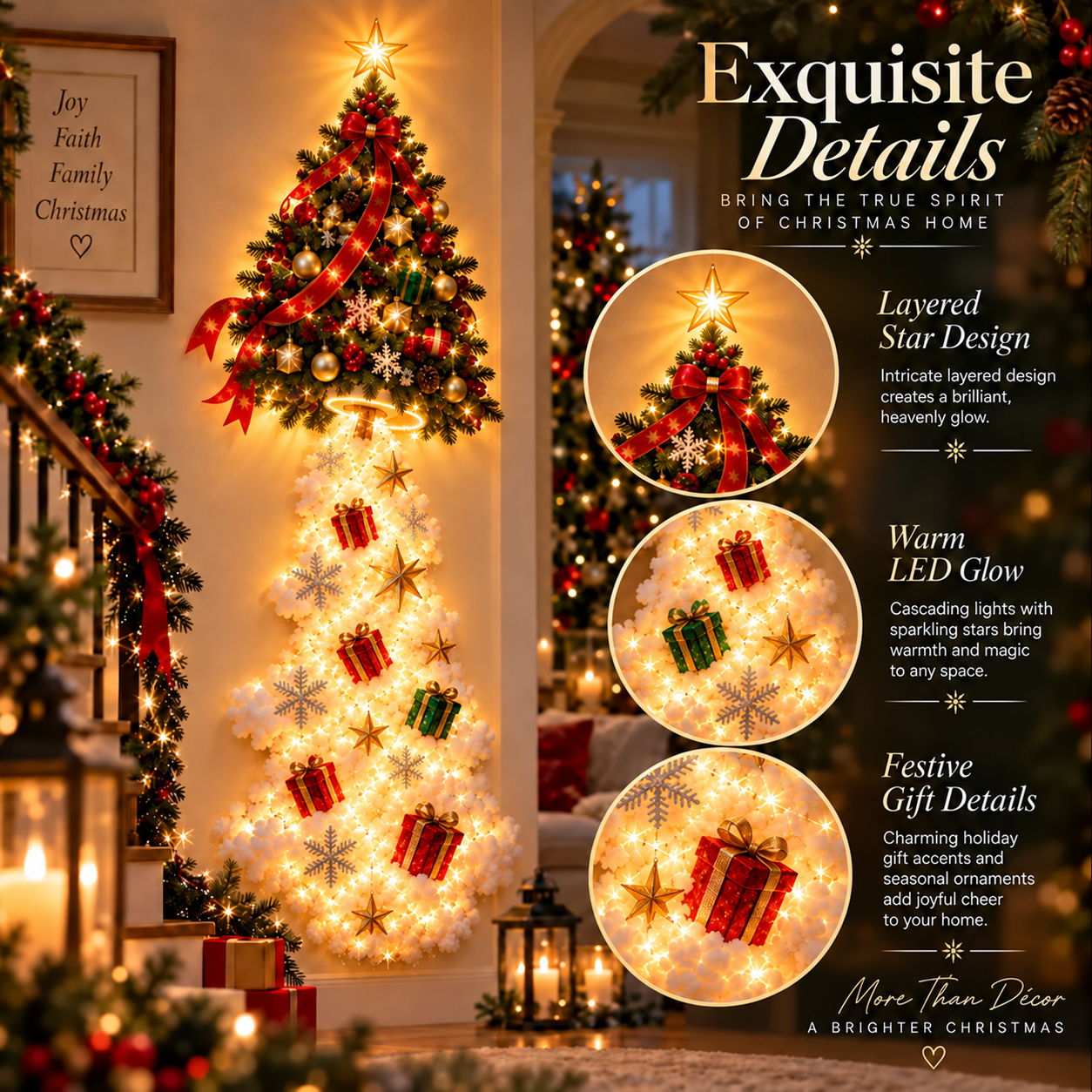 ✨Christmas Magic Trail Wall Light - A Little Christmas Magic, Right on Your Wall✨