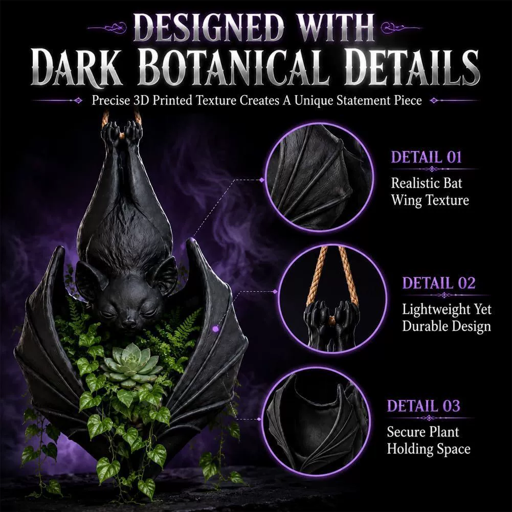 🦇Hanging Bat Plant Pot Halloween decoration