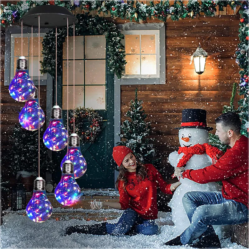 🔥2026 BEST GIFT TO FAMILY🔥Colorful LED Solar-Powered Light Wind Chimes