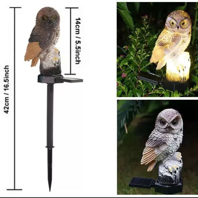 🦉Brighten your garden path today Solar Owl Pathway Light