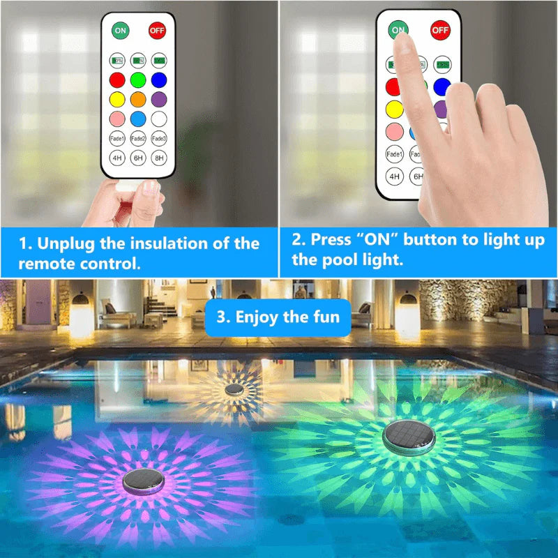 Solar Pool Floating Light