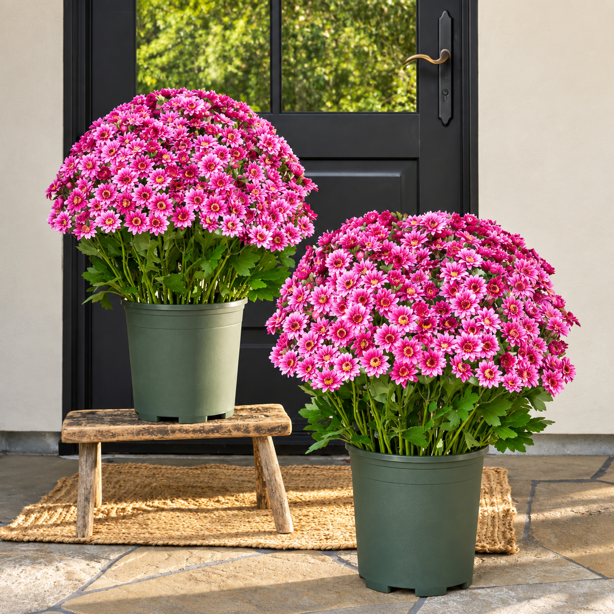 💥Artificial Outdoor Sunset Mums Flowers - UVresistant, Waterproof, Windproof🌼