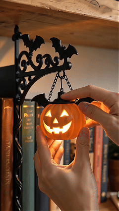📚 Where Every Shelf Tells a Story——Halloween Edition Library Shelf Lanterns