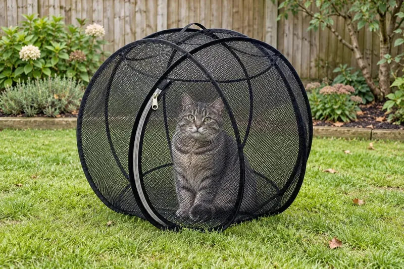 🔥 Last Day 49% OFF – 🐱 Pop Up Cat Playpen | 32-Inch Breathable Mesh Enclosure for Indoor & Outdoor Use 🌿