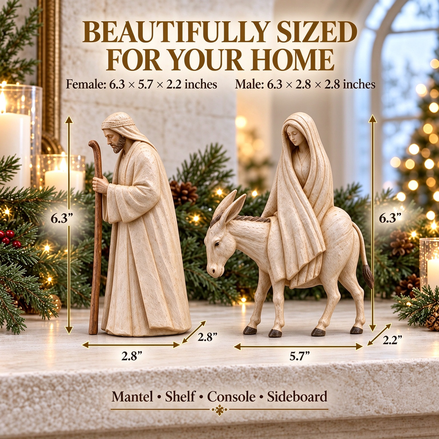 🔥Last Day 49% OFF🚶 🌟 Journey to Bethlehem Nativity Figurine Set