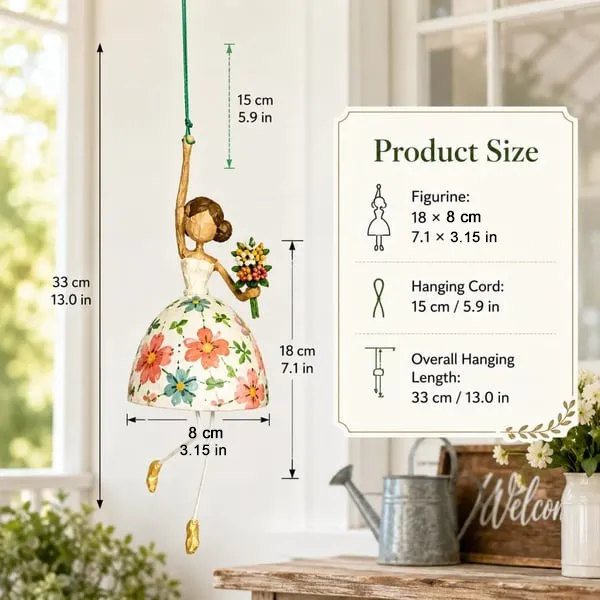 💃Last Day Sale 49% OFF🌸 Let Your Space Dance — Whimsical Dancing Lady Hanging Ornament（📦Buy 3 Free Shipping）