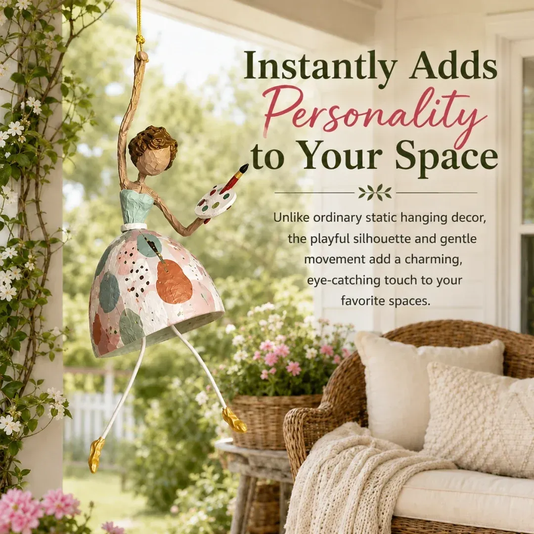 💃Last Day Sale 49% OFF🌸 Let Your Space Dance — Whimsical Dancing Lady Hanging Ornament（📦Buy 3 Free Shipping）