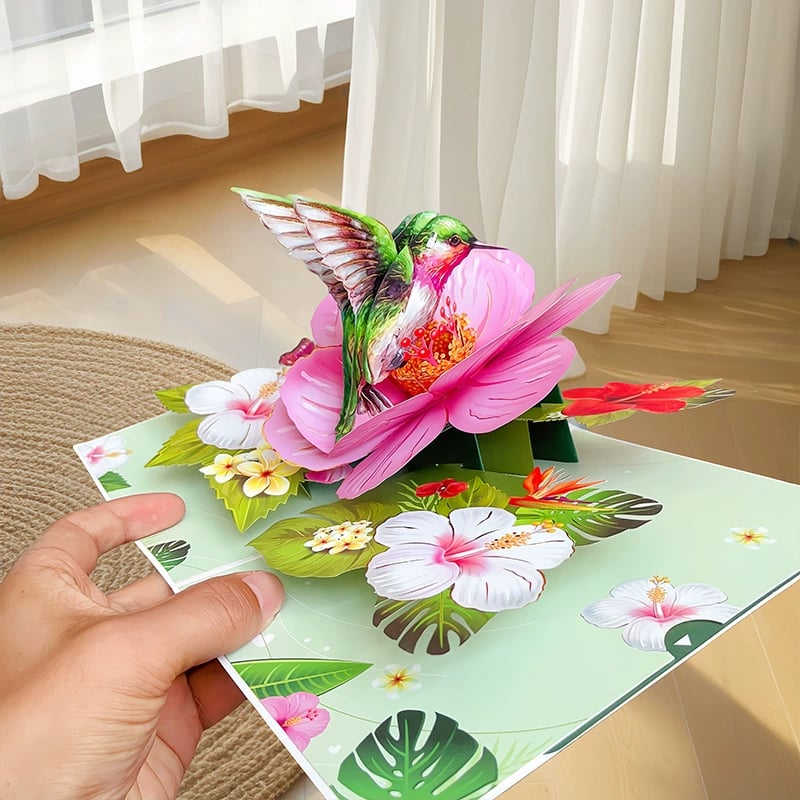 🦋 Vibrant 3D  Butterfly & Daisy Pop-Up Greeting Card