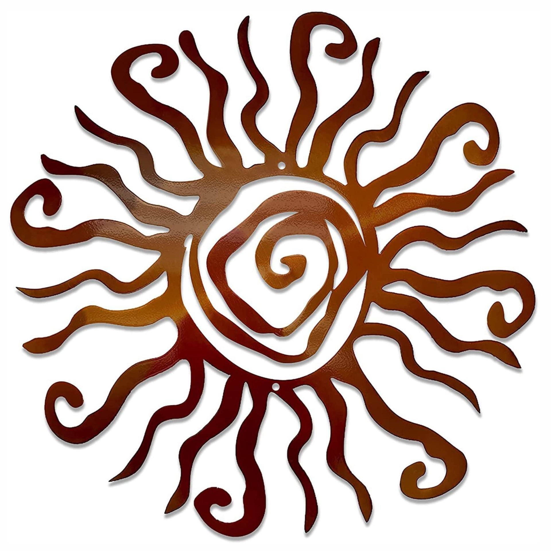 1pc Wacky  Sun Metal Wall Decoration Statue