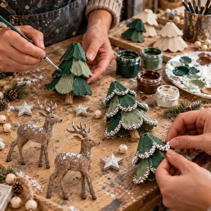 💥49% OFF -✨Enchanted Lighted Woodland Christmas Garland🎄