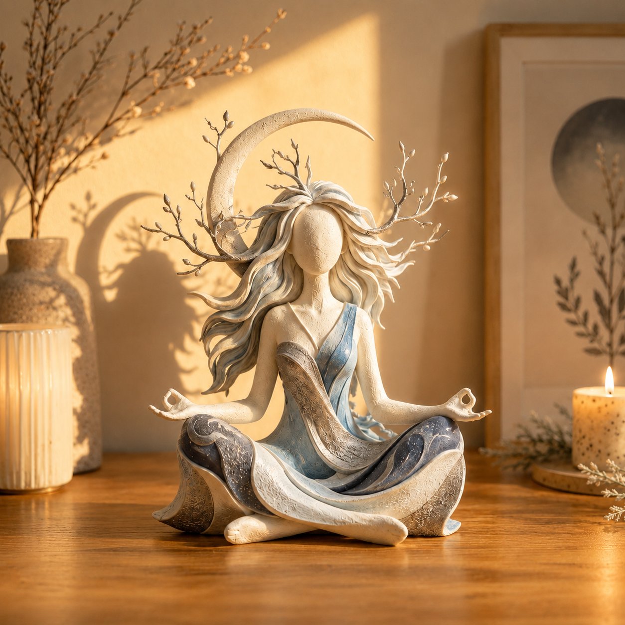 🧘Serenity Growth | Inner Harmony Sculptural Figurine 🌙 Buy 2 Free Shipping📦