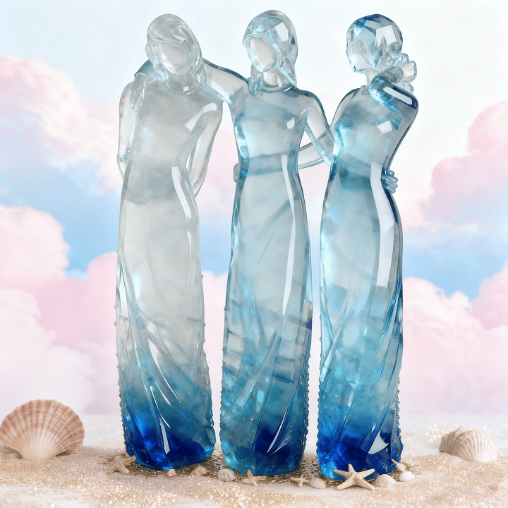 ❤️Sisters by My Side, Celebrates Friendships Three Sisters Sculpture