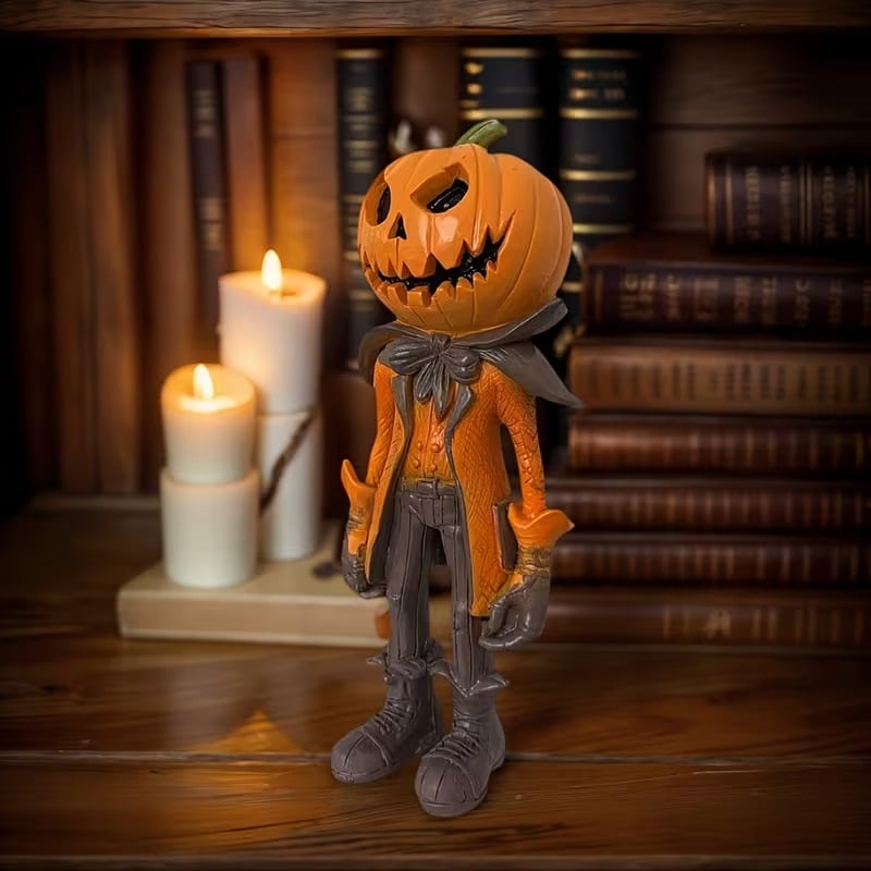 🔥HOT SALE🔥🎁🎉Only $39.9 This Week🌟👻Halloween Pumpkin Man Figurine/Decoration🎃