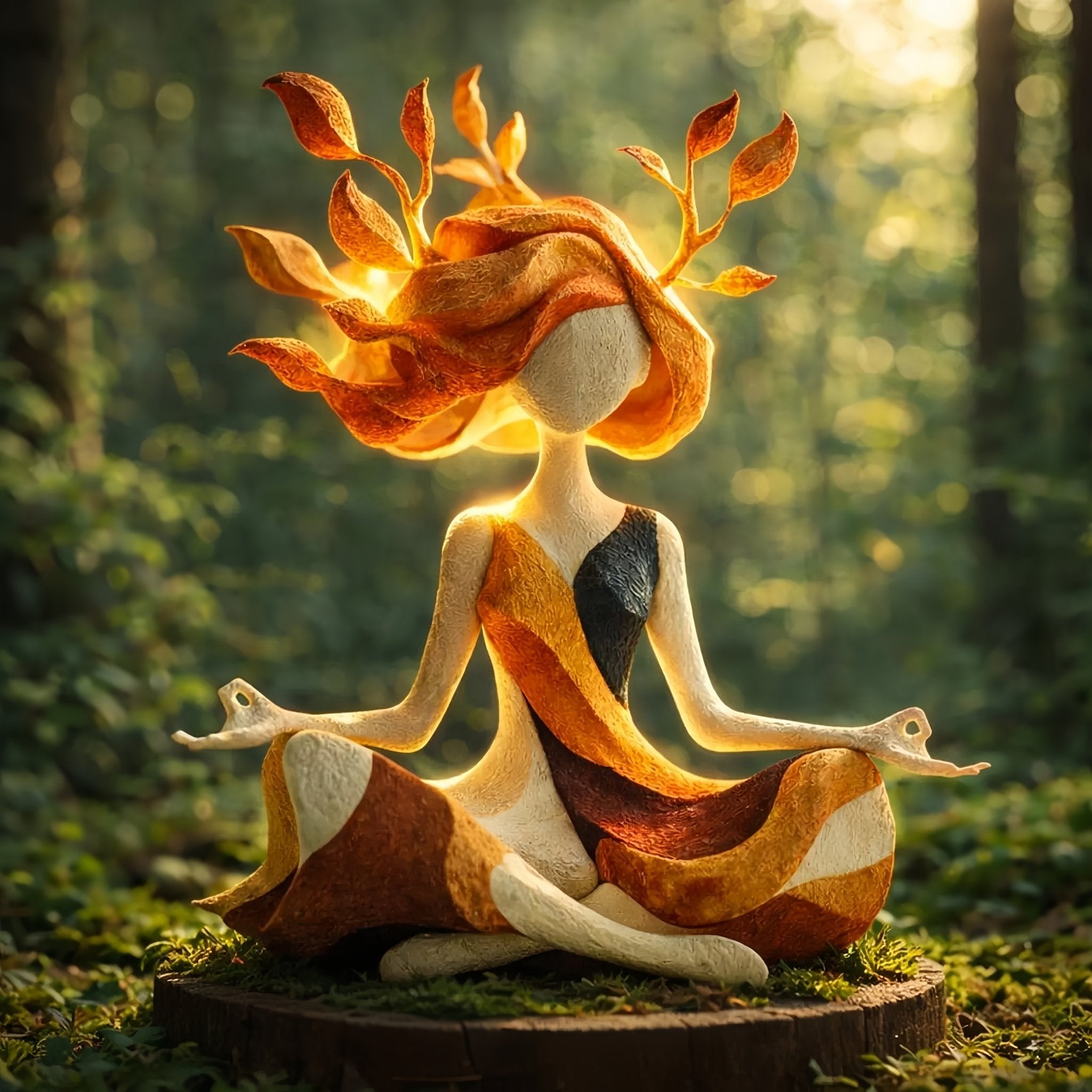 🧘Serenity Growth | Inner Harmony Sculptural Figurine 🌙 Buy 2 Free Shipping📦