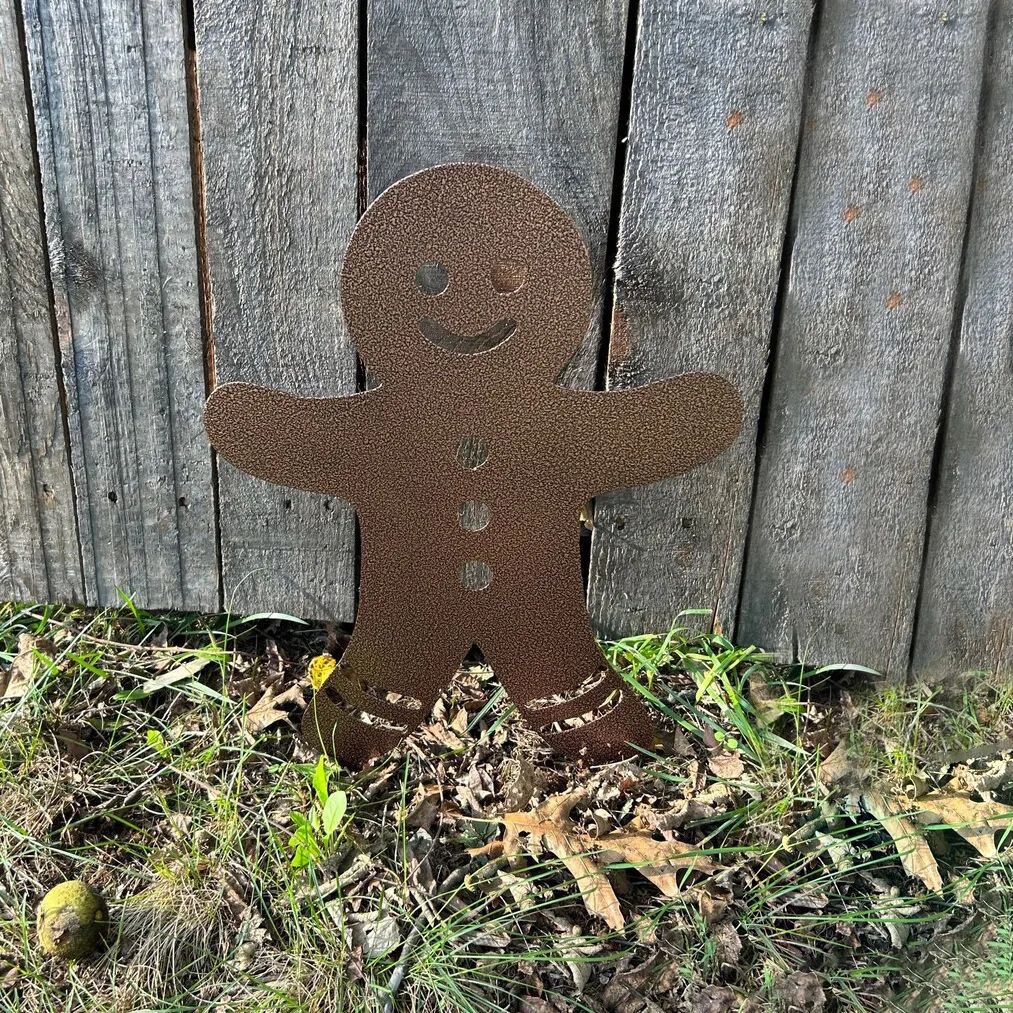 Metal Christmas Garden Stake