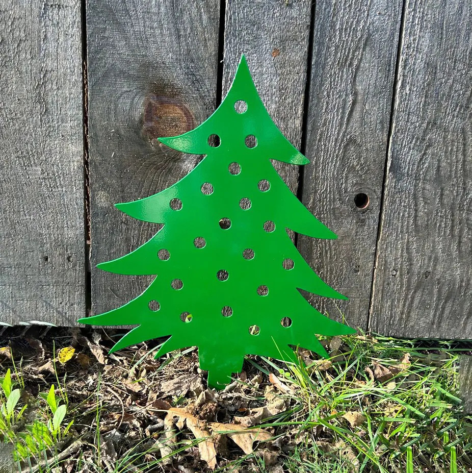 Metal Christmas Garden Stake