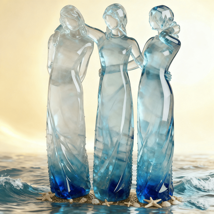 ❤️Sisters by My Side, Celebrates Friendships Three Sisters Sculpture