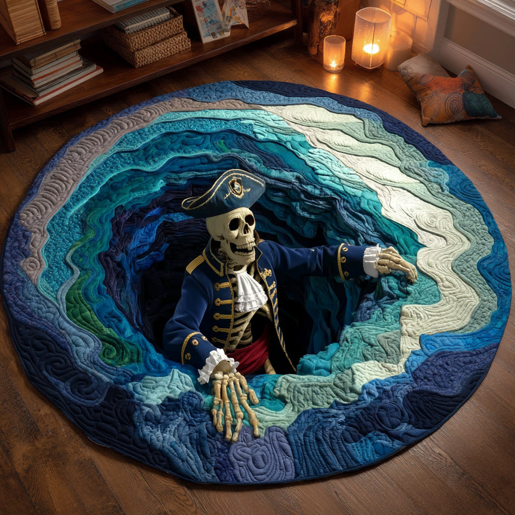 Sunken-pirate-quilted-round-mat