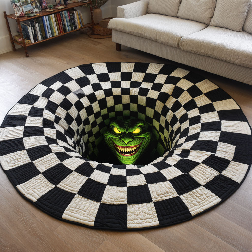 Carnival-nightmare-quilted-round-mat