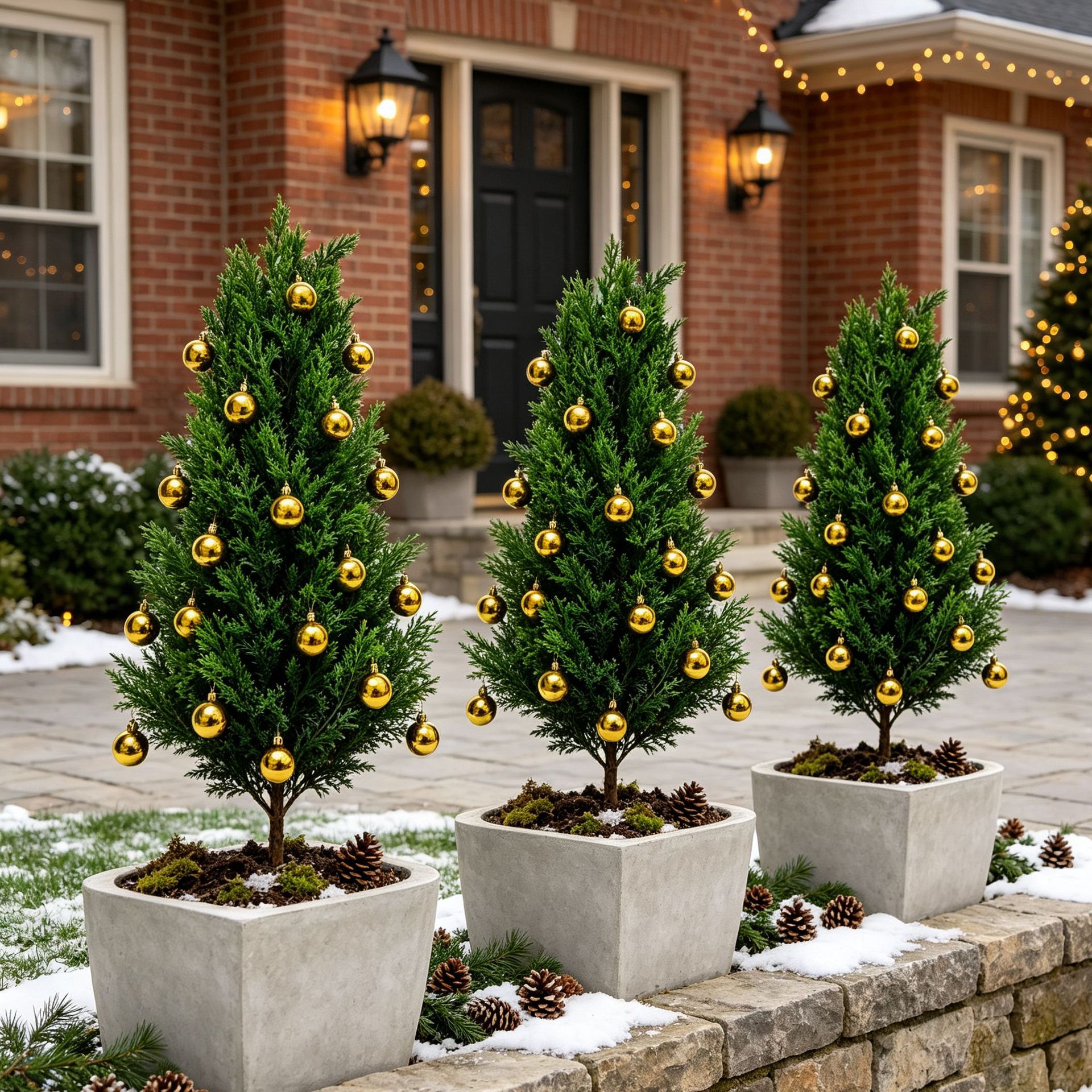 Realistic Artificial Cedar Trees – No-Maintenance Outdoor Garden Decor