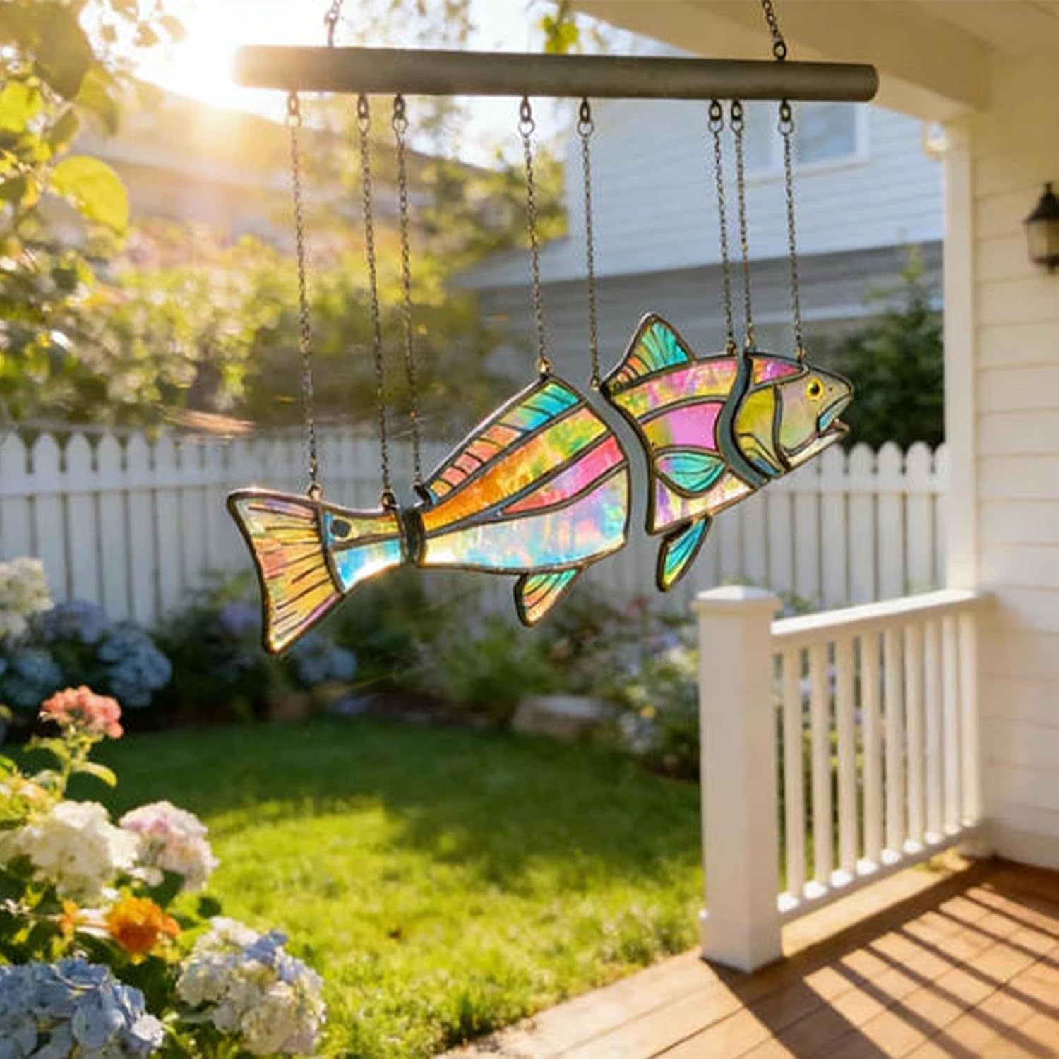 🐠 The Split Fish Stained Glass Suncatcher