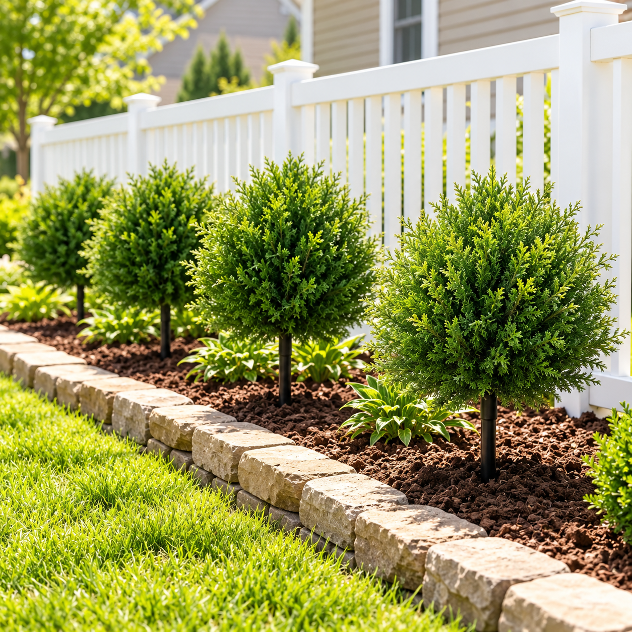 Realistic Artificial Cedar Trees – No-Maintenance Outdoor Garden Decor