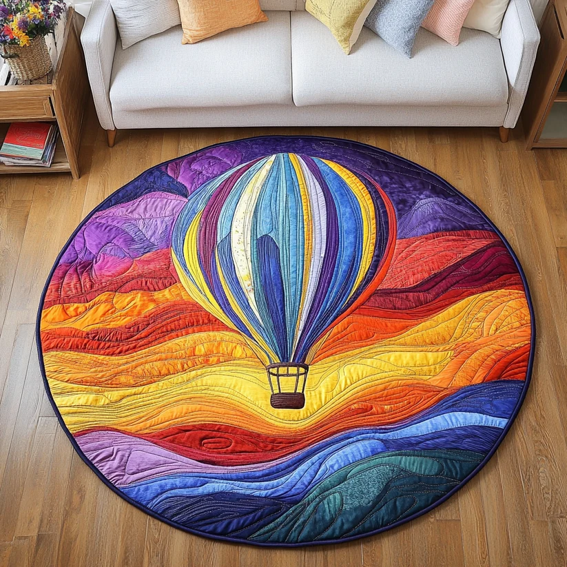 Airborne Escape Quilted Round Mat