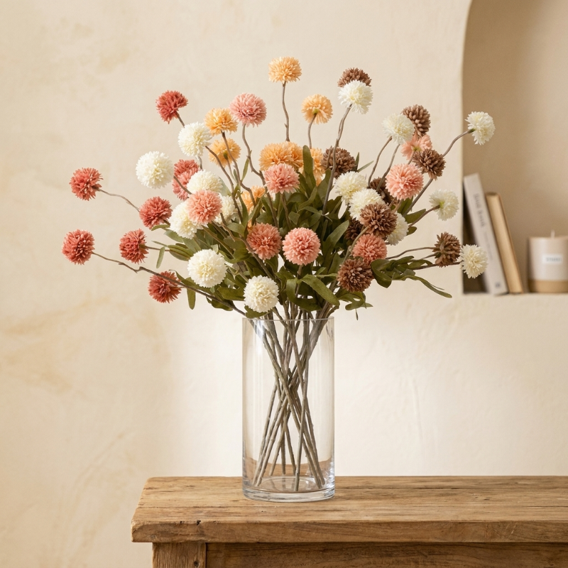 🔥Last Day 49% off 🌼Artificial Pom-pom Chrysanthemum and Dandelion Flower