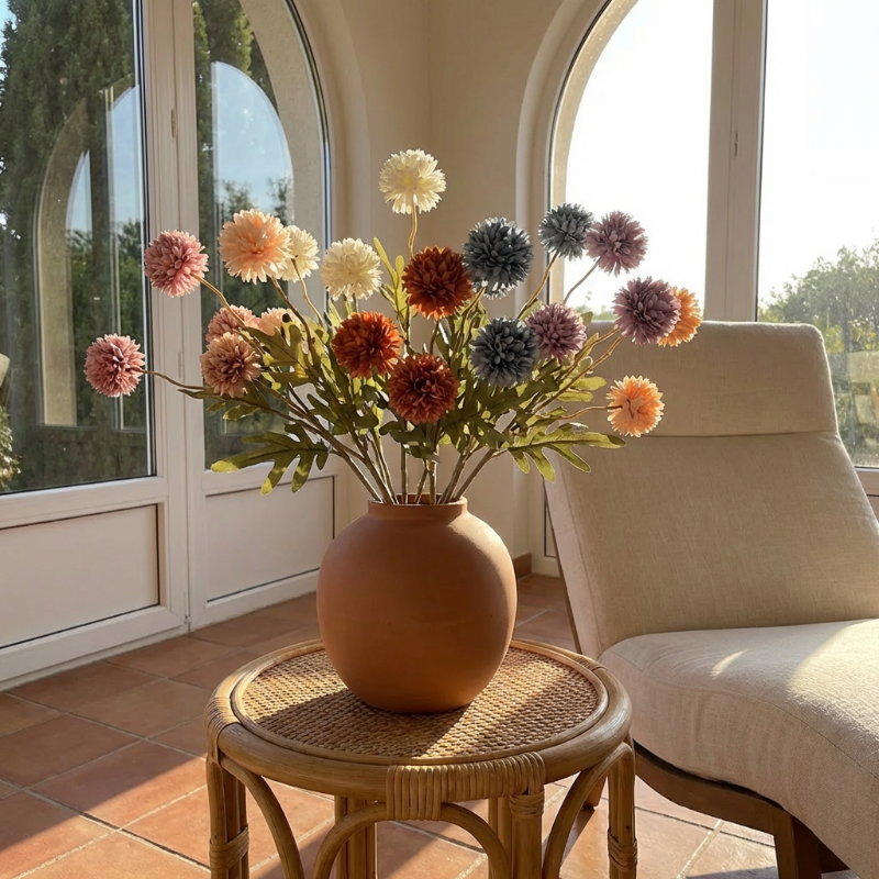 🔥Last Day 49% off 🌼Artificial Pom-pom Chrysanthemum and Dandelion Flower