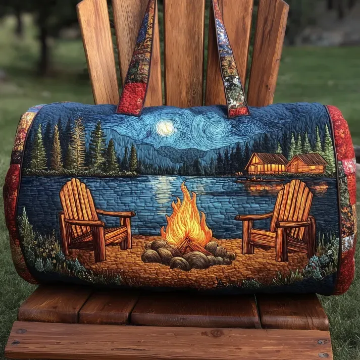 quilted duffle bag