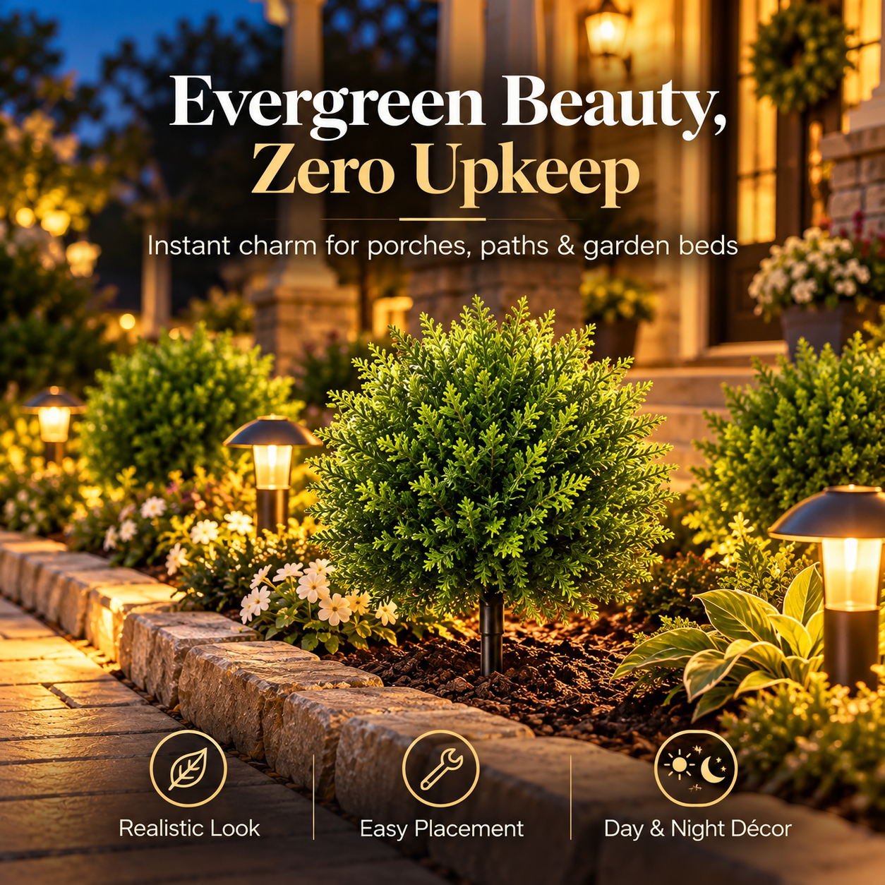Realistic Artificial Cedar Trees – No-Maintenance Outdoor Garden Decor